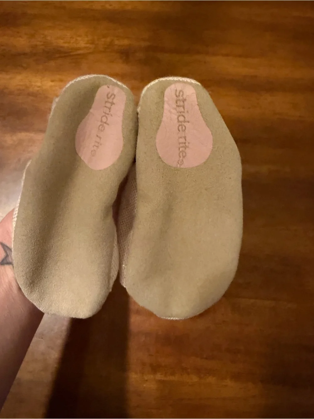 Stride Rite Baby Crib Shoes in Pink and Floral